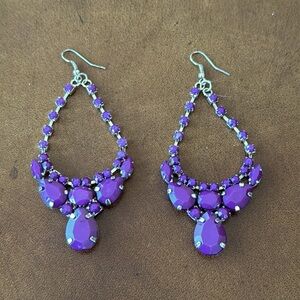 Violet Chandelier Earrings